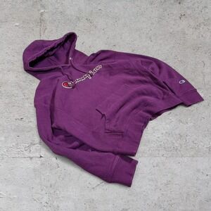 Mens vintage plum champion reverse weave hoodie womens M